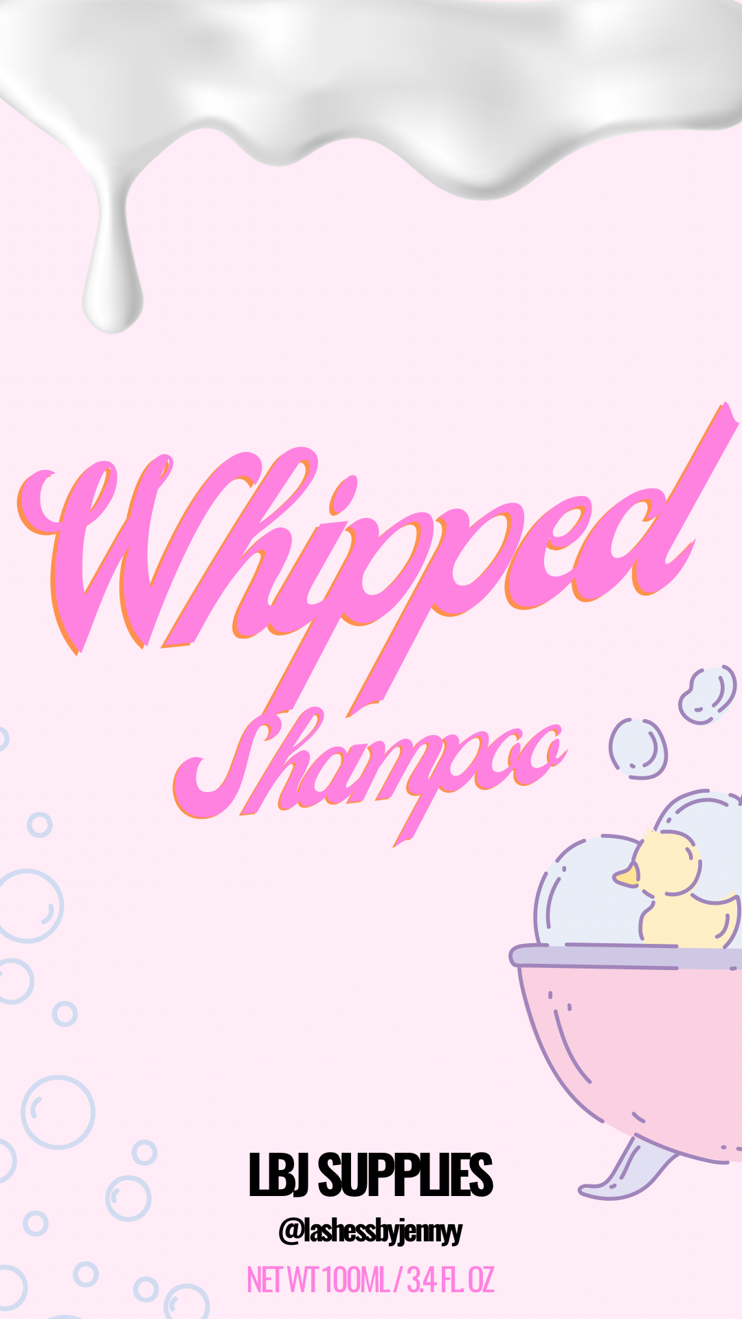 Pink Whipped Lash Shampoo