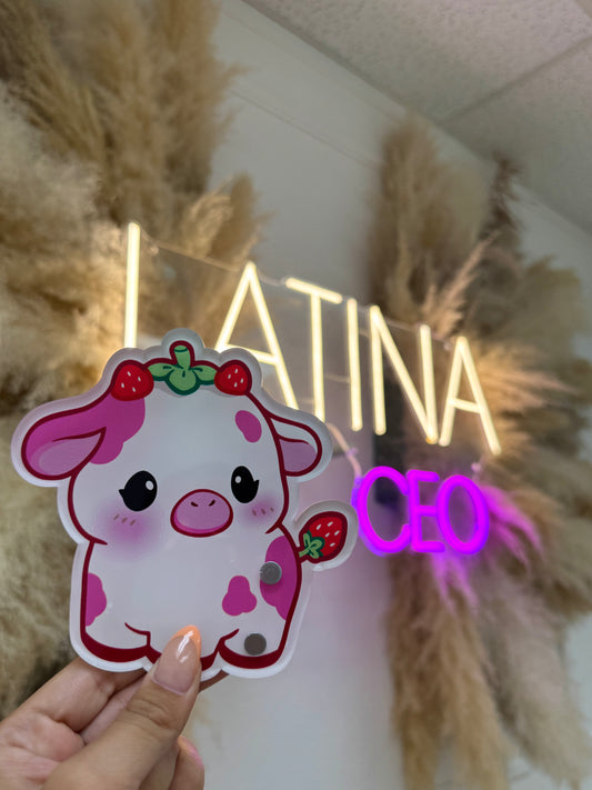 Strawberry Cow Lash Tile